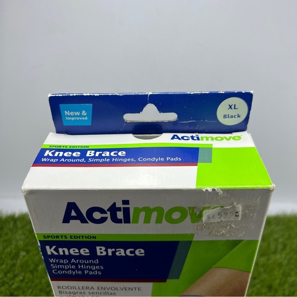 Actimove Knee Brace Wrap Around, Simple Hinges, Sport Edition XL Black, Cool Max - Picture 3 of 9